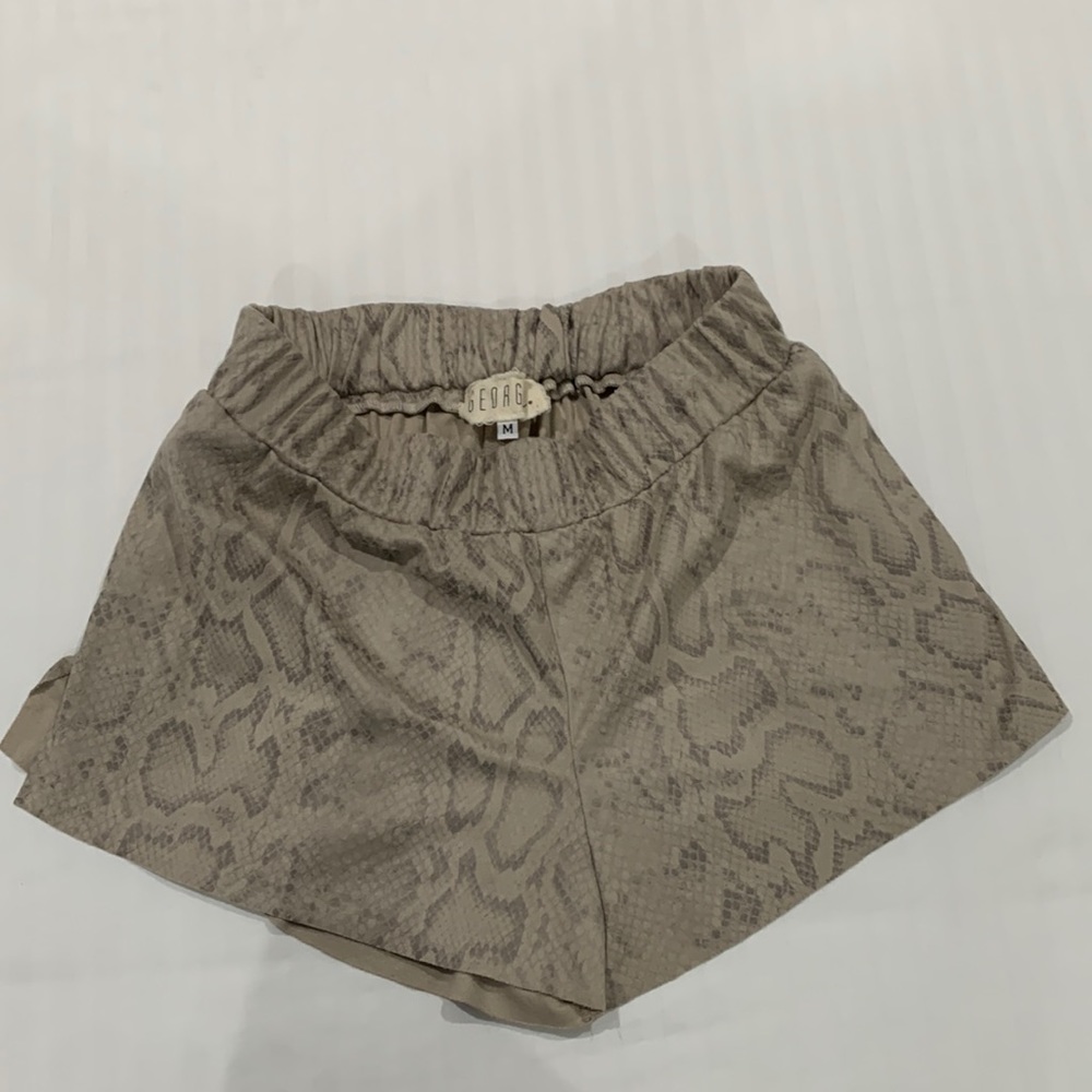 GEORGE Boutique Faux Snake Gray Play Shorts